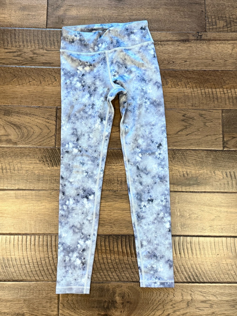 Athleta Girl High Rise Chit Chat Tight, Sz 12, Blue Pattern